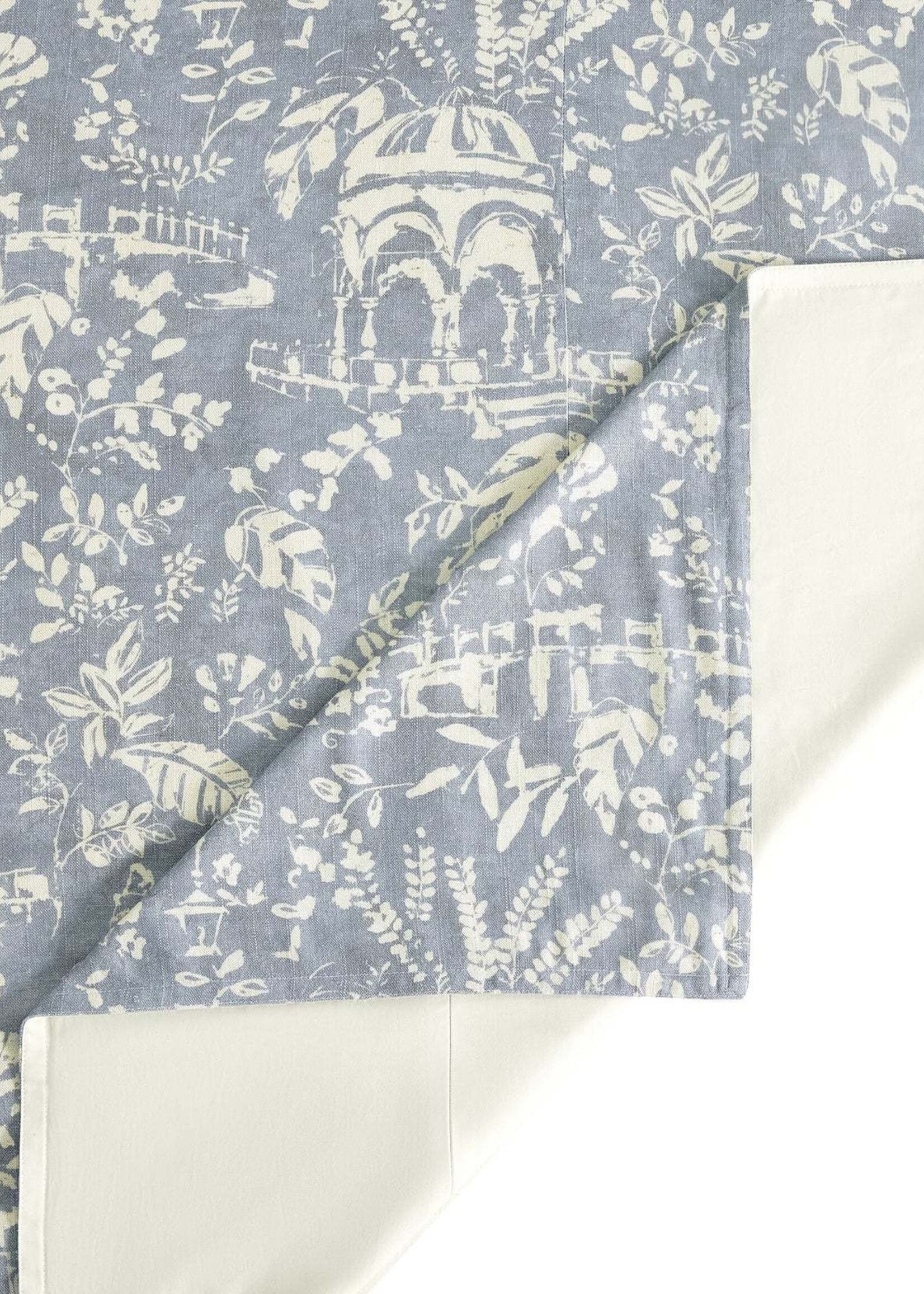 Hi End Accents Genoa Duvet Cover Set, King, Vintage Blue, 3PC  HE2546DS-KG-BL