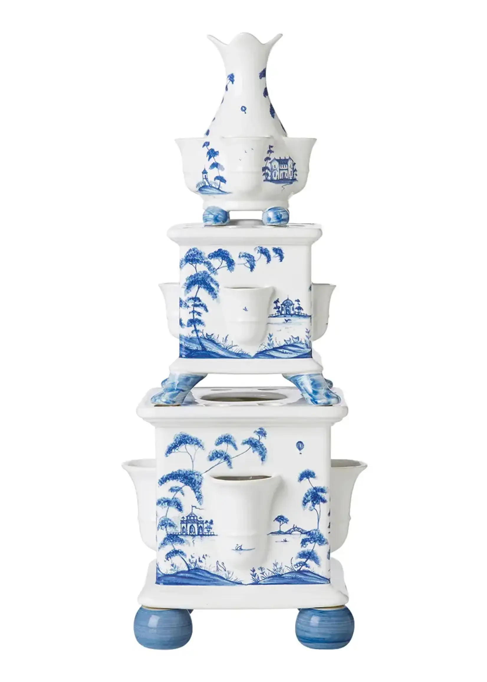 Juliska COUNTRY ESTATE  Tulipiere Tower Set/3pc - Delft Blue