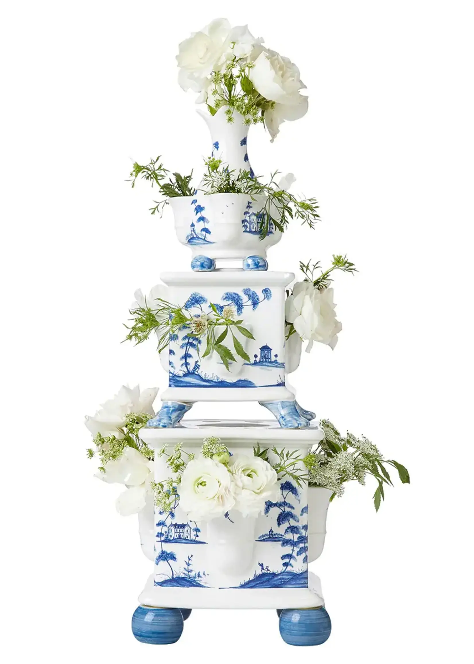Juliska COUNTRY ESTATE  Tulipiere Tower Set/3pc - Delft Blue