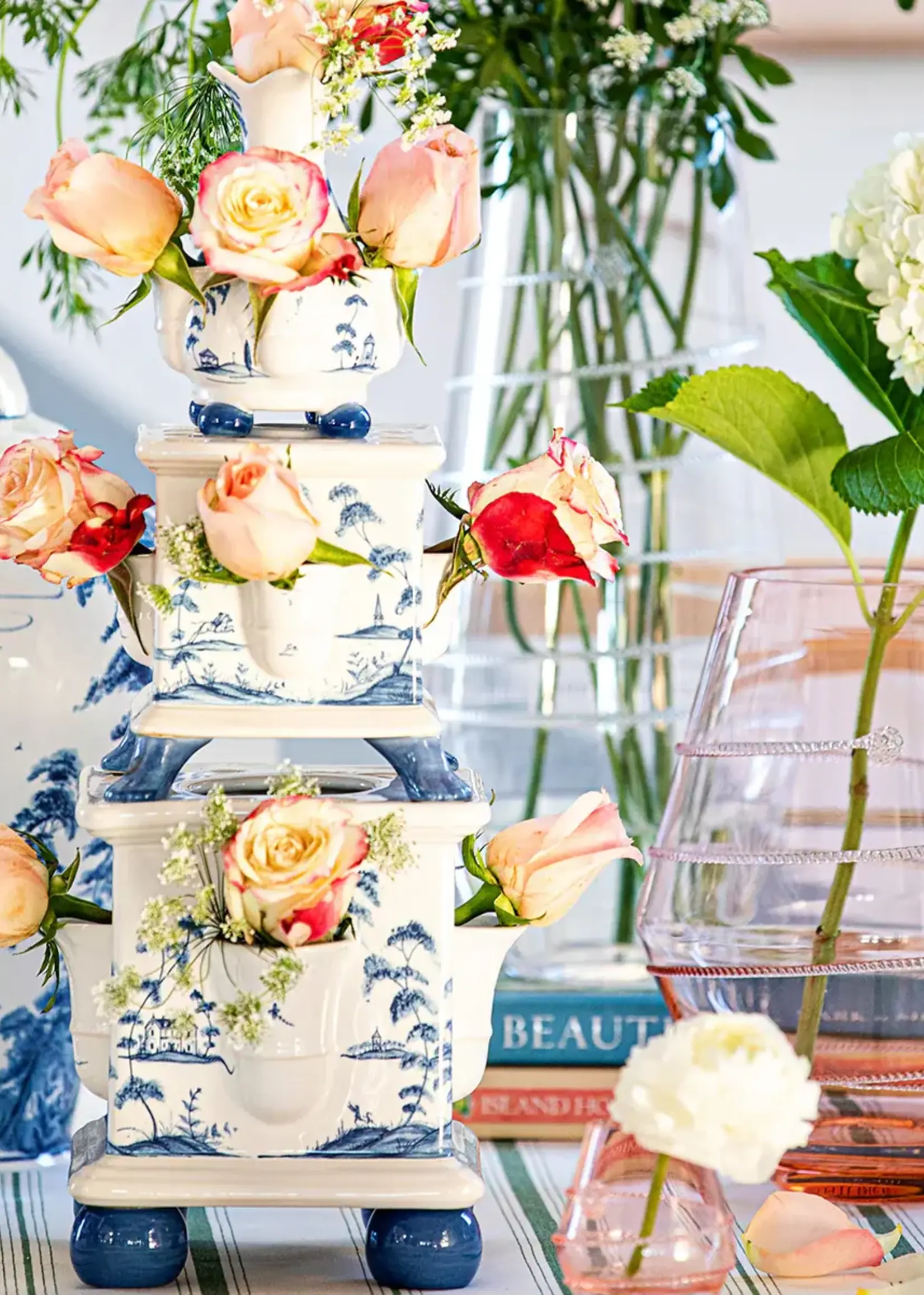 Juliska COUNTRY ESTATE  Tulipiere Tower Set/3pc - Delft Blue