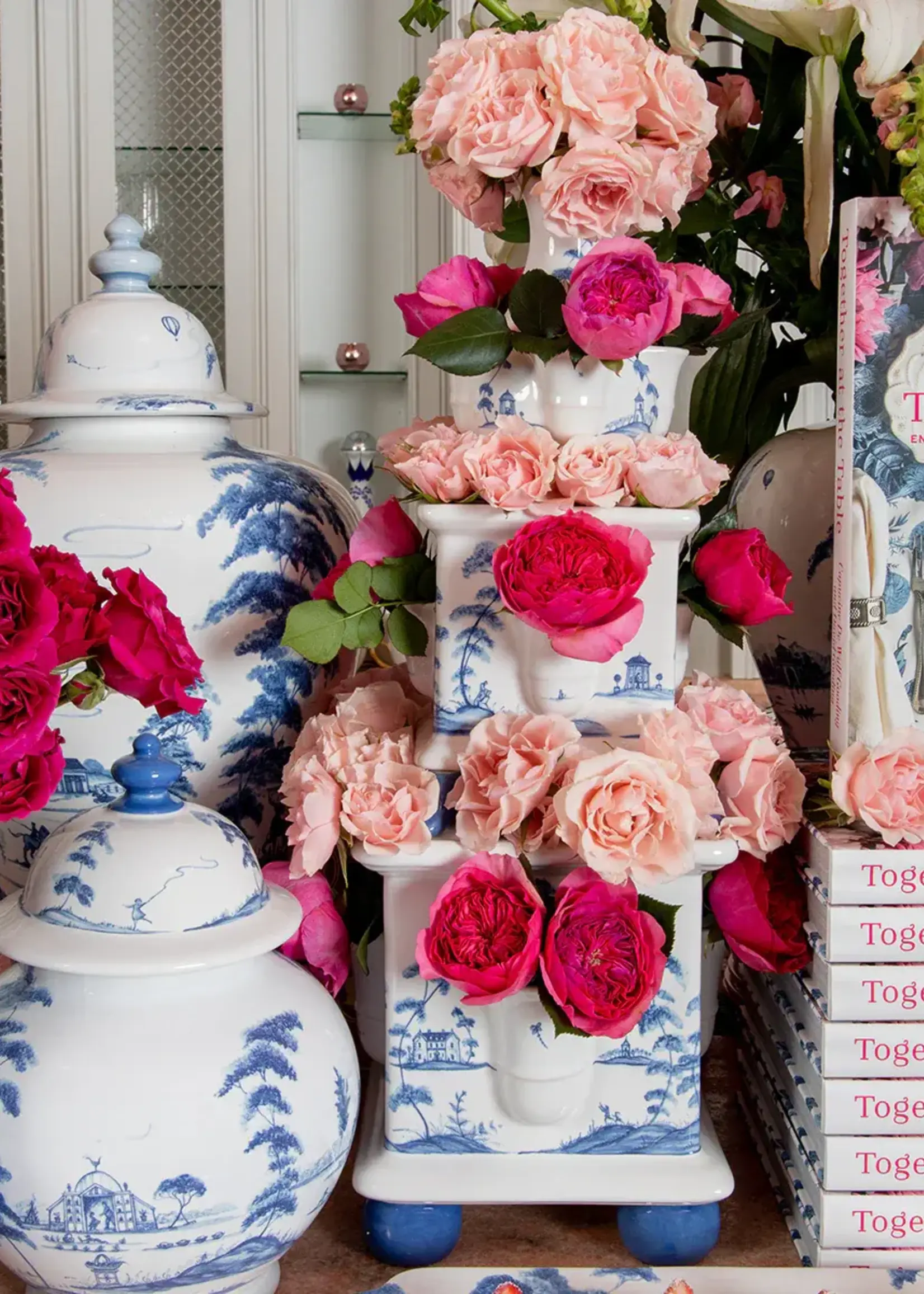 Juliska COUNTRY ESTATE  Tulipiere Tower Set/3pc - Delft Blue