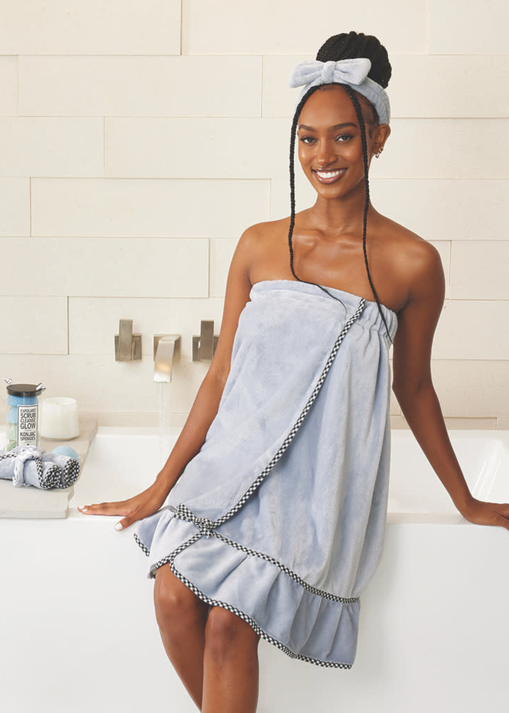 BELLA SLEEP + SPA Plush Spa Wrap- Coastal