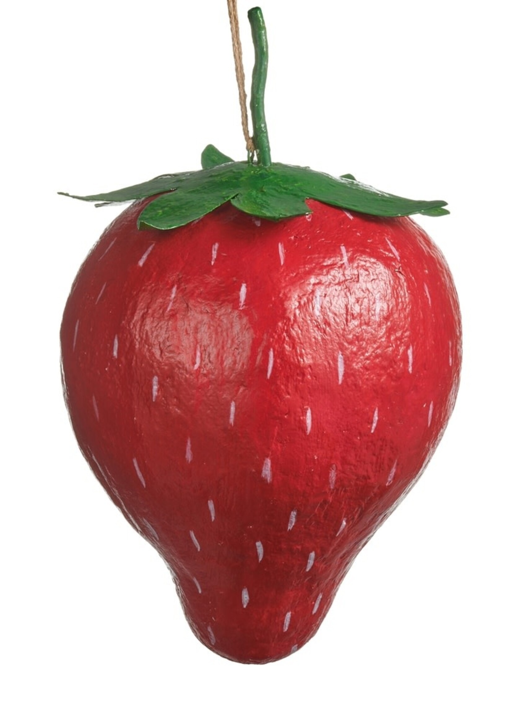 RAZ Imports RAZ Imports - 16” Paper Mache Strawberry - 4611221