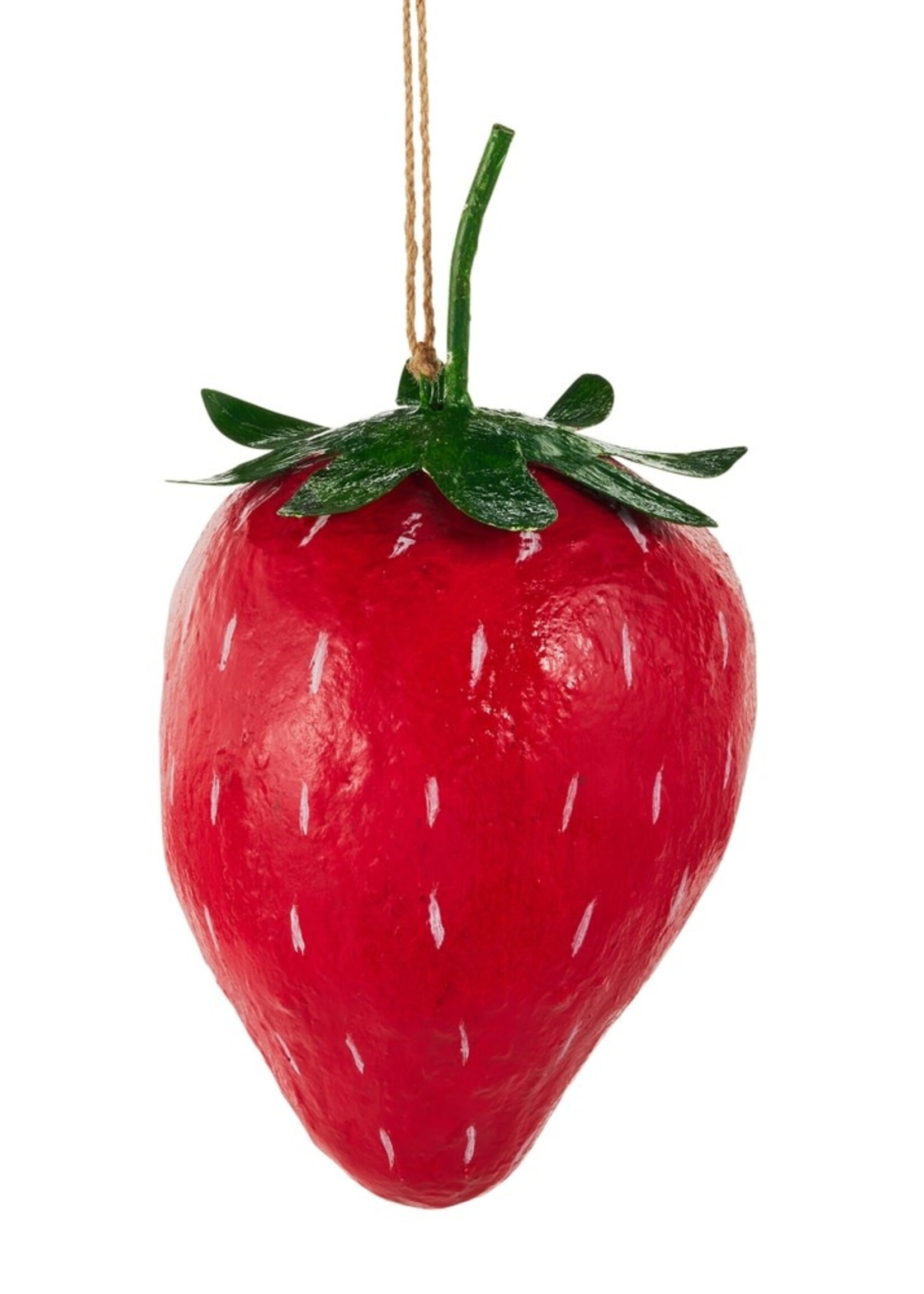 RAZ Imports RAZ Imports - 11” Paper Mache Strawberry - 4611222
