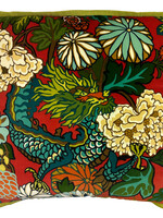 Signature Pillows SCHUMACHER CHIANG MAI DRAGON VELVET LACQUER 2