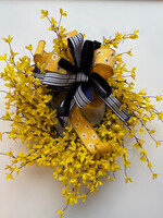 handcrafted floral Handcrafted Yellow Floral Wreath