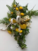 handcrafted floral Handcrafted Lemon and Fern Swag w/ Bow