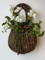 handcrafted floral Cottage Garden Wall Basket