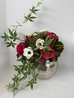 handcrafted floral Modern Botanical Pink Floral Arrangement