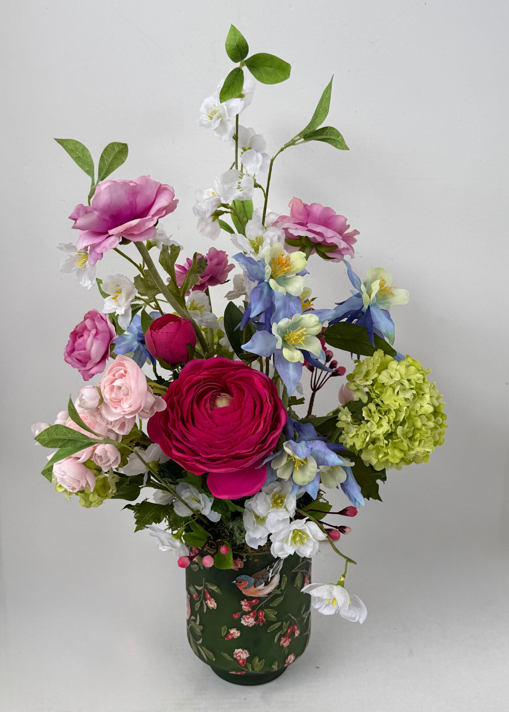 handcrafted floral English Garden Floral Arrangement