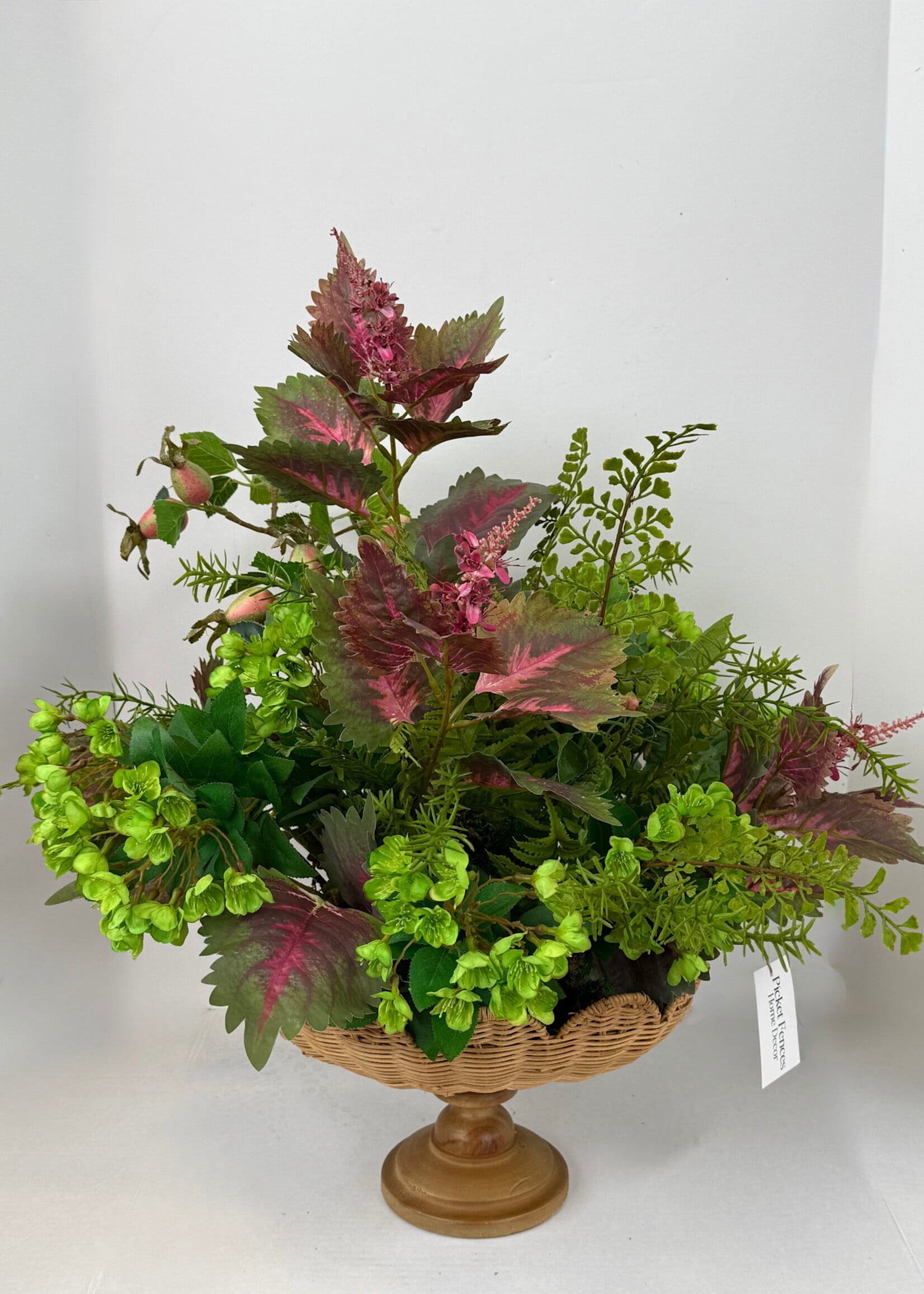 handcrafted floral Garden Estate Greenery Arrangement