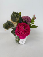 India Handicrafts Blush & Berry Floral Accent Arrangement