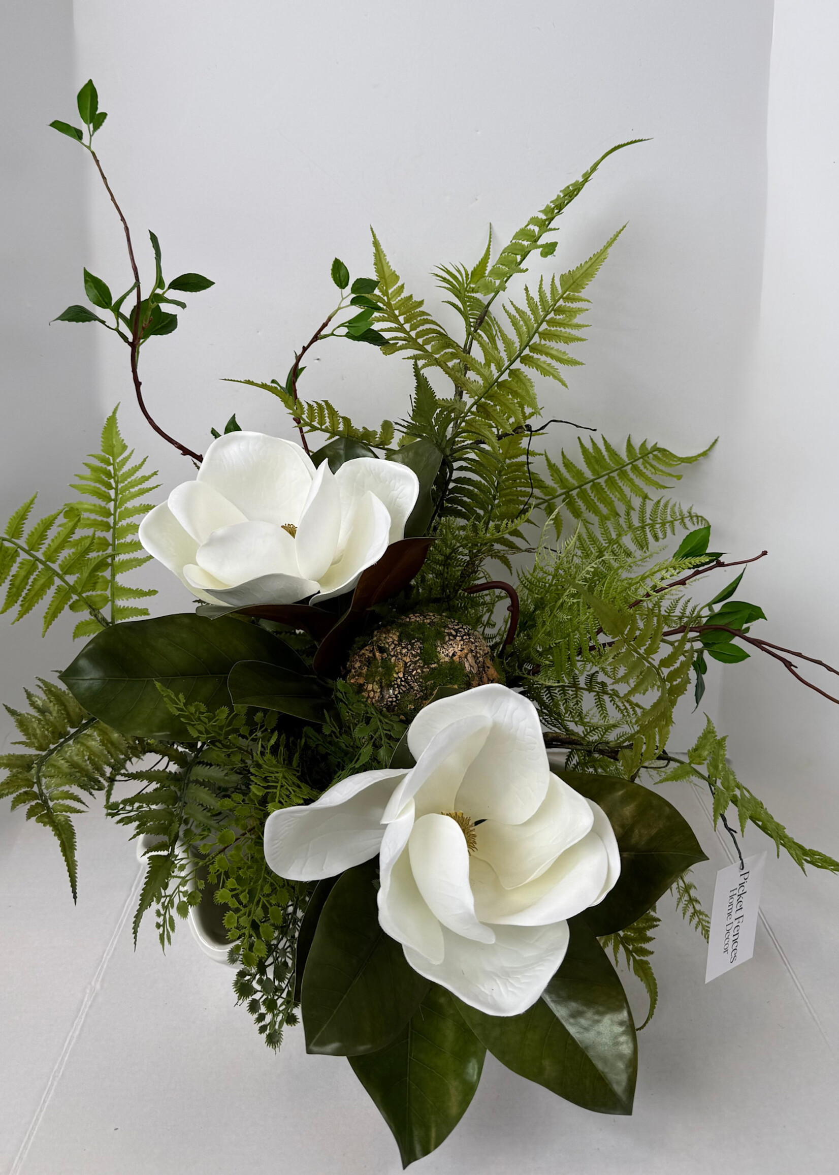 handcrafted floral Magnolia Breeze Centerpiece