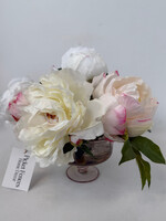 handcrafted floral Blush Peony Compote Arrangement