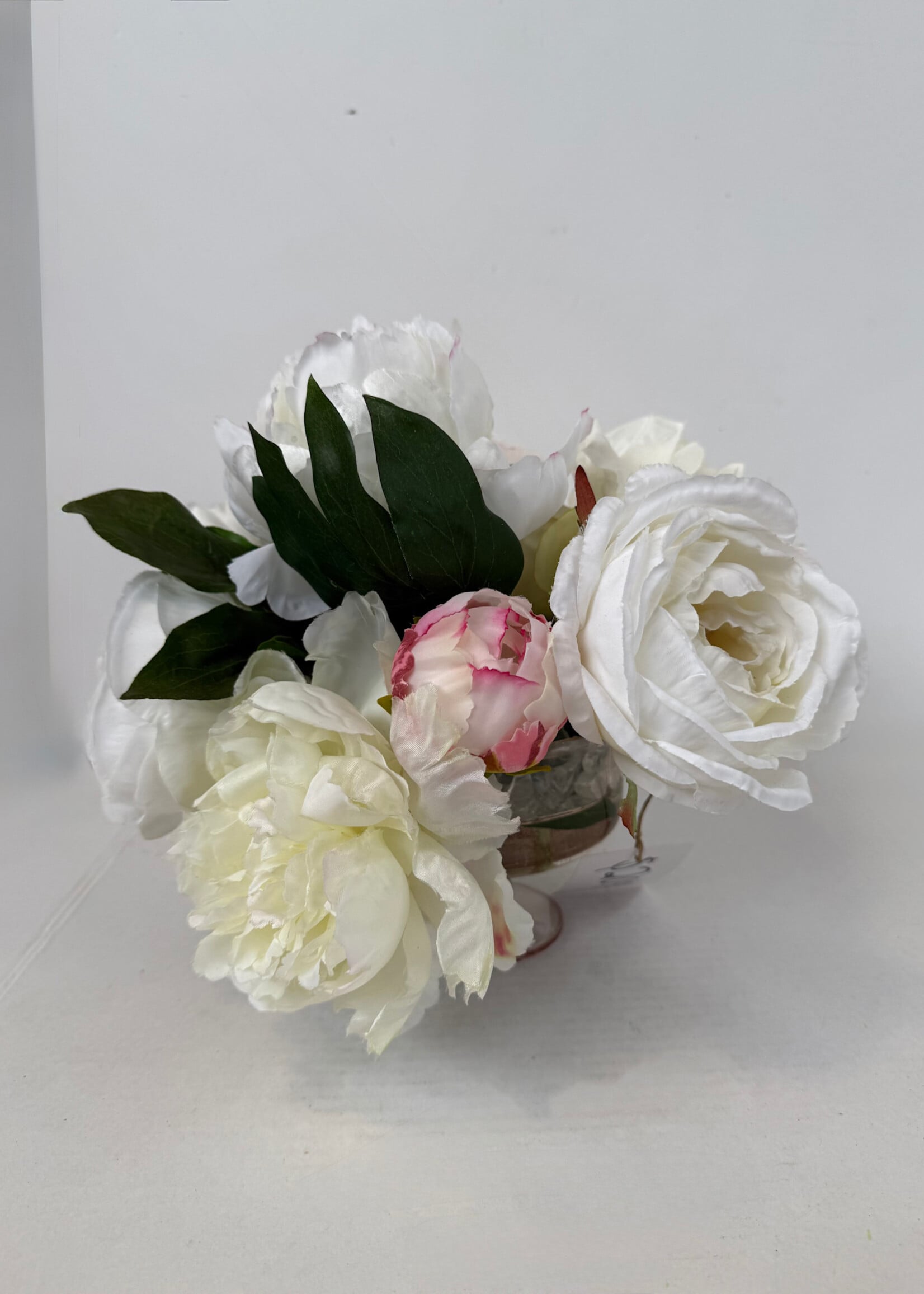 handcrafted floral Blush Peony Compote Arrangement