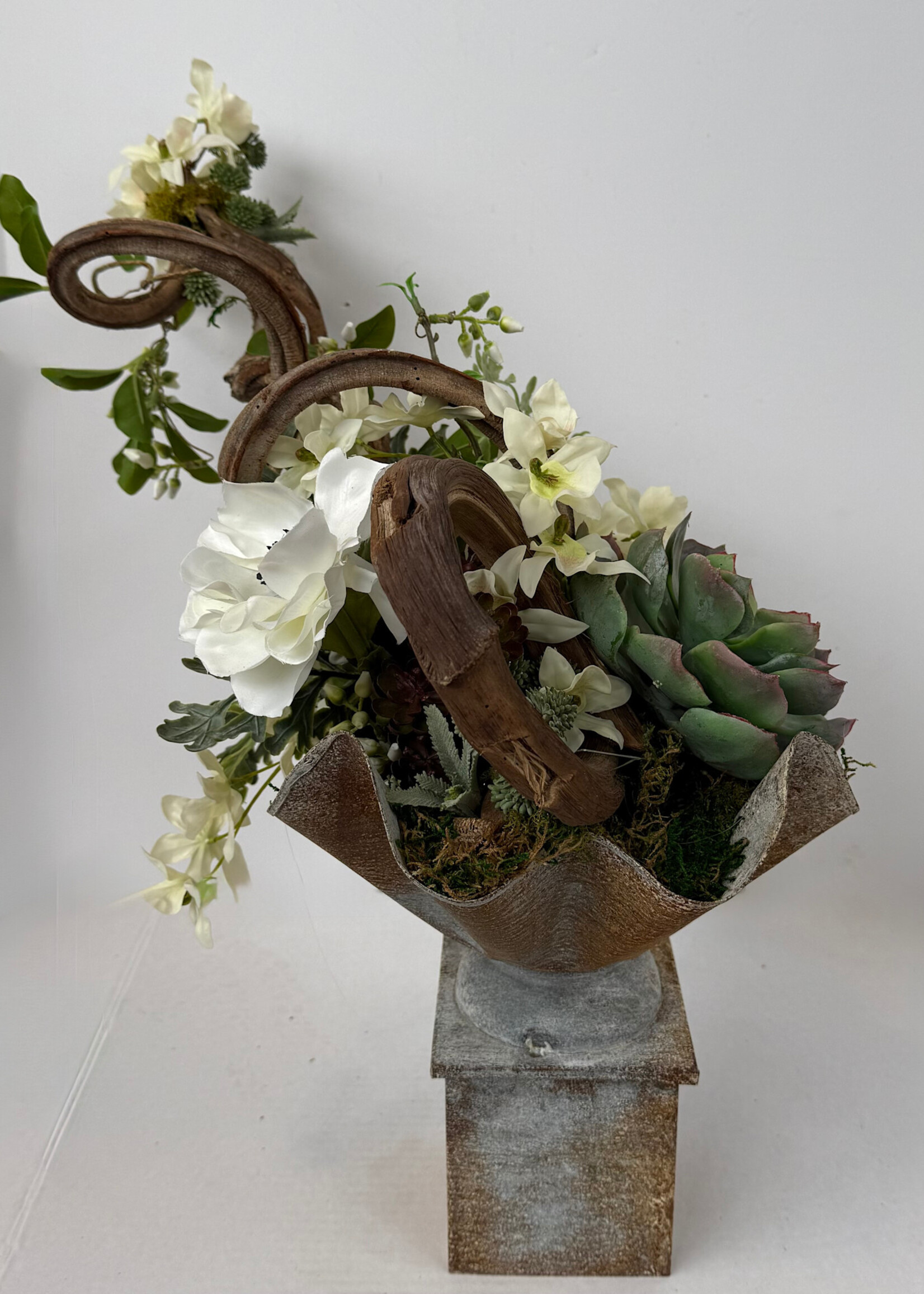 handcrafted floral Woodland  Botanical Arrangement