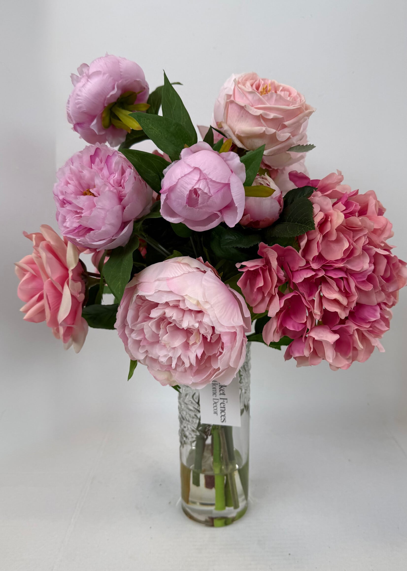 handcrafted floral Pink Peony Garden Arrangement