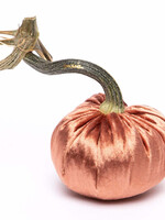 Hot Skwash Copper 3” Velvet Pumpkin