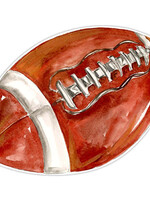 Rosanne Beck Collections Rosanne Beck Collections - Posh Die-Cut Placemat-Handpainted Football (football shape) - 078-0221