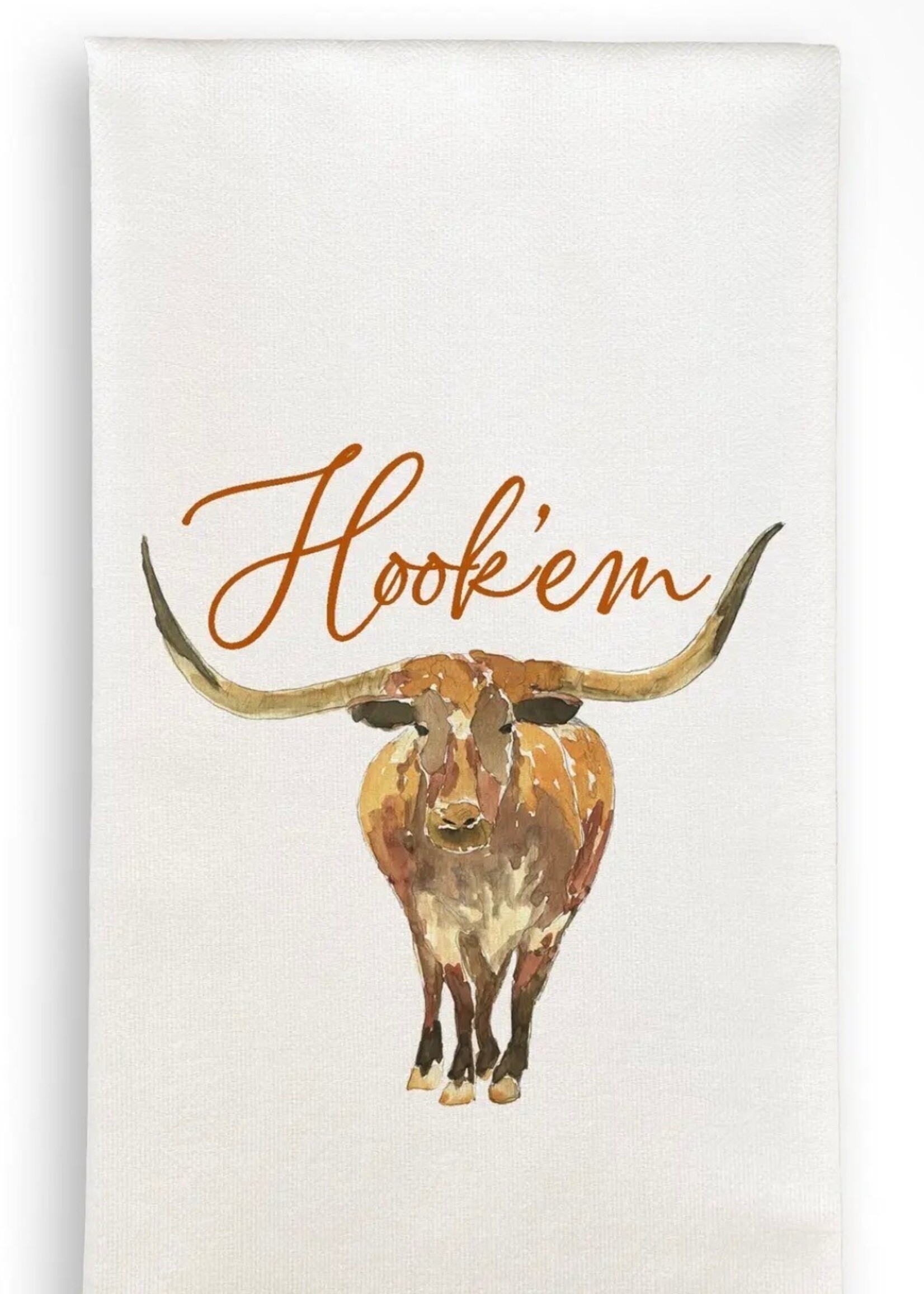 French Graffiti Longhorn | Dishtowel / D1273