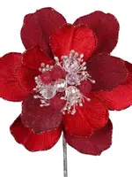 Farrisilk Farrisilk - GRAND MAGNOLIA STEM, RED, 10"DIA - CF059-02