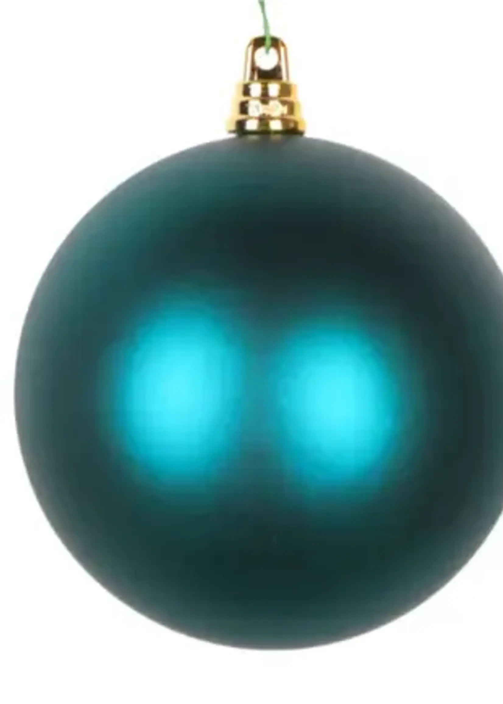 Farrisilk DARK TEAL MATTE ORNAMENT 6"