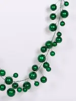 Farrisilk Farrisilk - CANDY APPLE BALL GARLAND,EMERALD,10' - CX619-55