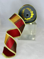 JME JME-WN 25-174-RED-4 EMB. RED, GOLD GREEN PLAID DUPION 4X5 YD