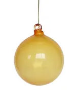 Farrisilk Farrisilk - ILLUME GLASS ORNAMENT,YELLOW,5"-120MM - CY045-46