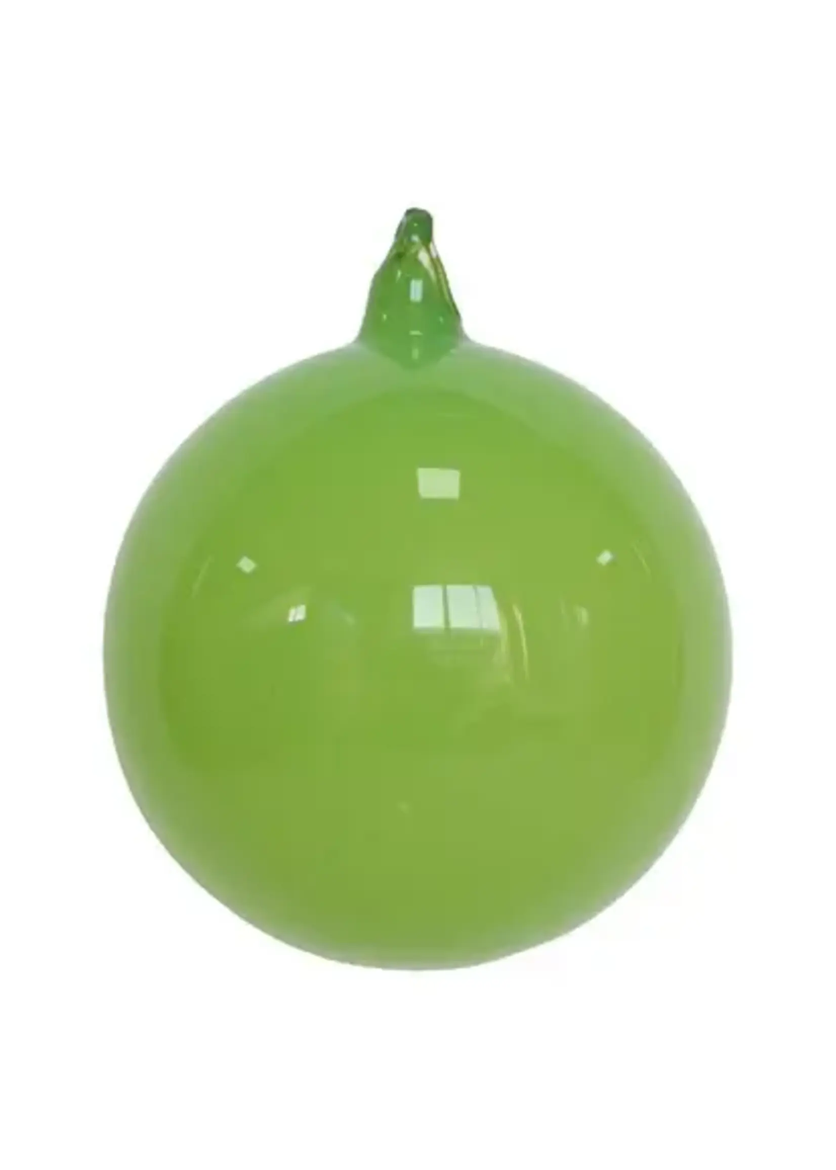 Farrisilk MILKY GLASS ORNAMENT, LIME, 6"-150MM