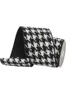 Farrisilk Farrisilk - KNIT HOUNDSTOOTH,BLACK AND WHITE,4"X10YD - RC156-92