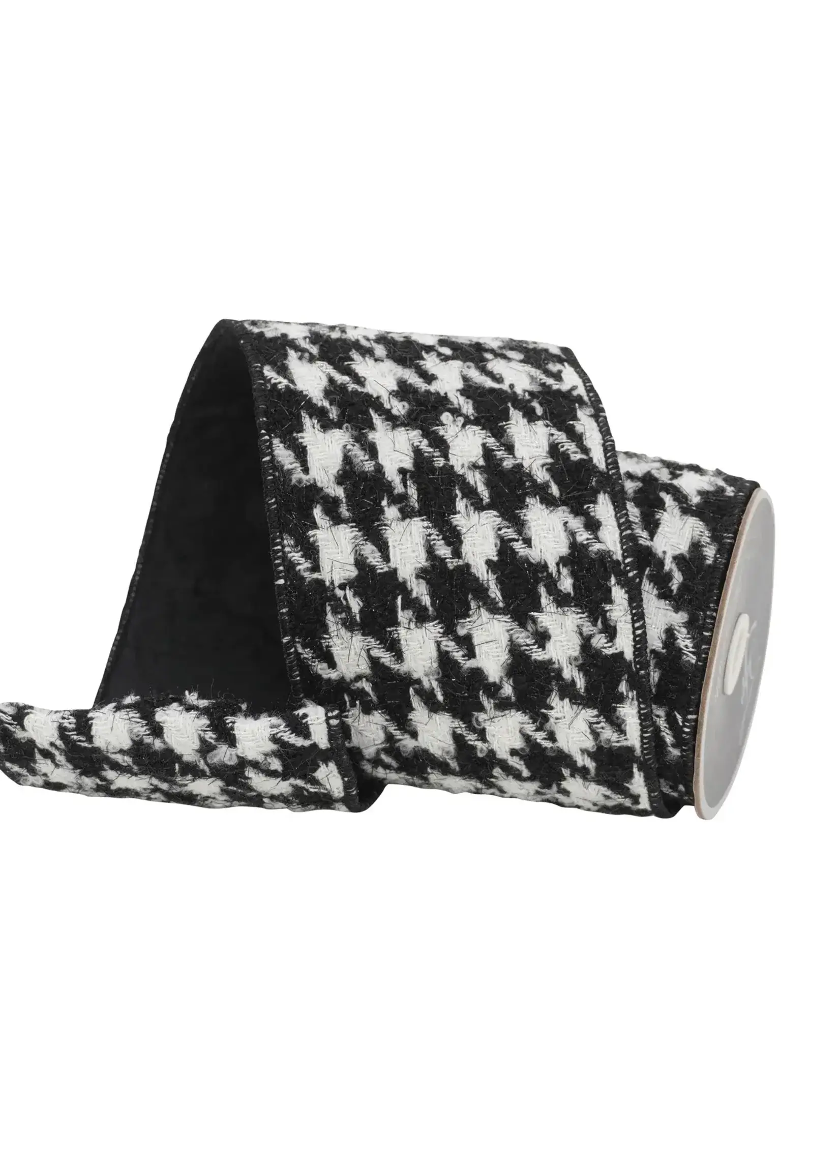 Farrisilk KNIT HOUNDSTOOTH, BLACK AND WHITE, 4"X10YD