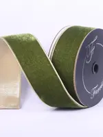 Farrisilk Farrisilk - FLASHY VELVET,FOREST GREEN,2.5"X10YD - RG806-45