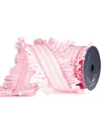 Farrisilk Farrisilk - CANDY WRAP RUFFLE,LIGHT PINK,4.5"X5YD - RK865-14