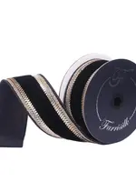 Farrisilk Farrisilk - CHATEAU NOEL,BLACK,2.5"X10YD - RK991-92
