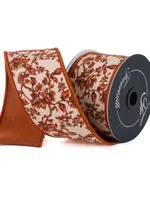 Farrisilk Farrisilk - BLOSSOM TOILE,CHOCOLATE,2.5"X10YD - SR001-23