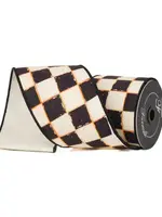 Farrisilk Farrisilk - GALLERY CHECKER,BLACK AND WHITE,4"X10YD - SR009-92