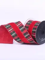 Farrisilk Farrisilk - PLAID PLUSH, RED PINE MULTI, 4"X10YD - RM006-29