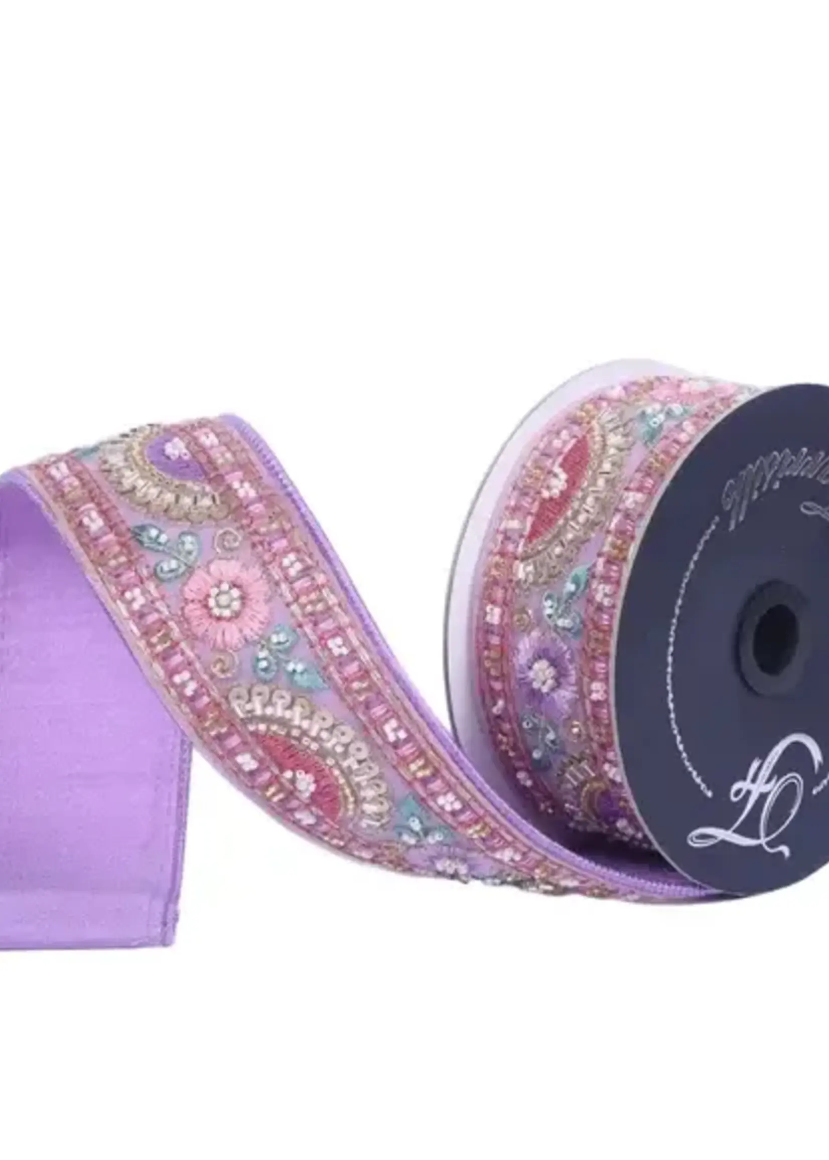 Farrisilk MOROCCAN MAUVE RIBBON, LAVENDER, 2"X5YD