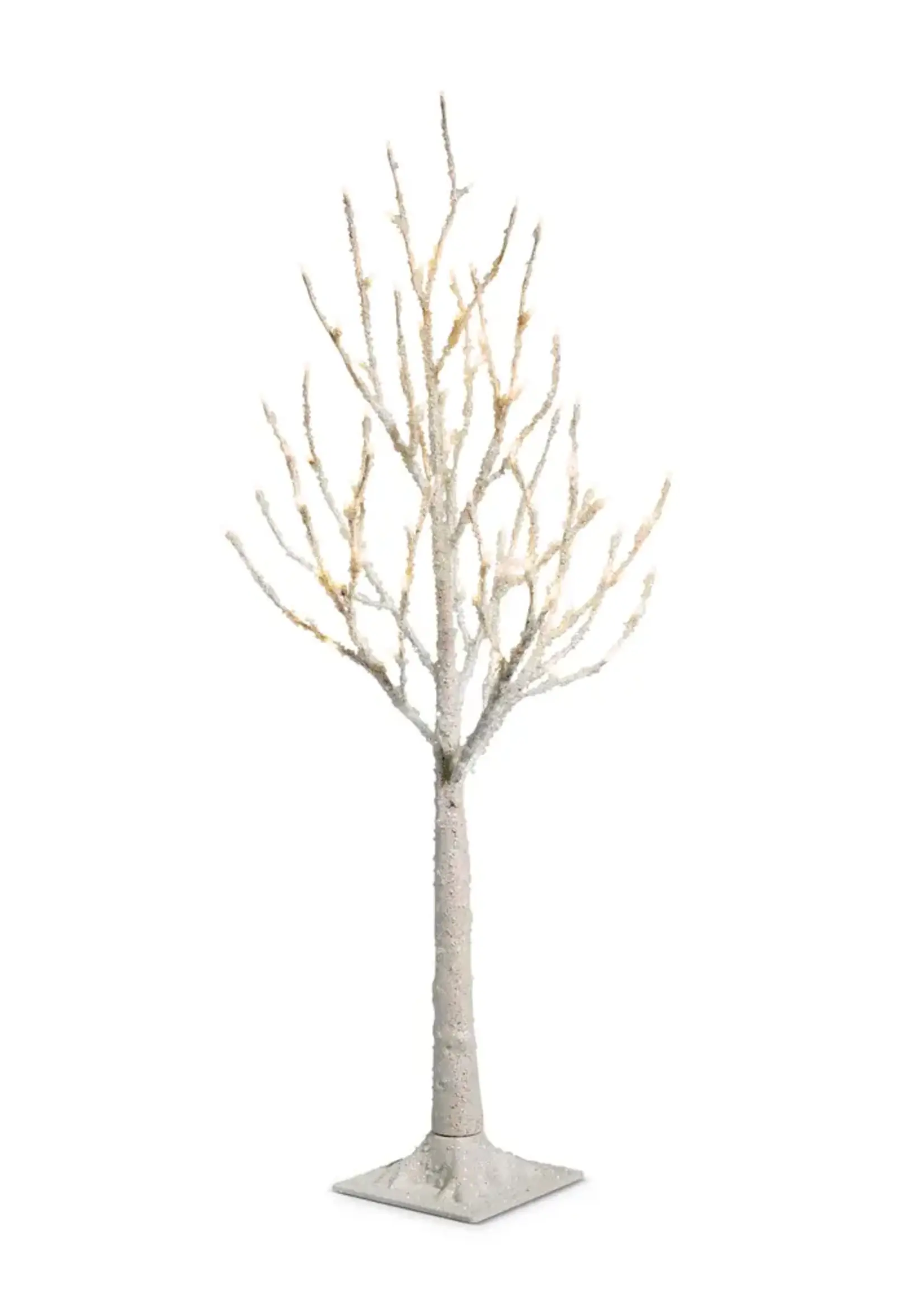 RAZ Imports 3.5' Lighted White Iced Tree