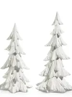 RAZ Imports RAZ - 21" White Carved Trees - 4401619