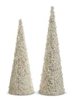 RAZ Imports RAZ - 17" Pearl Embellished Cone Trees - 4406674