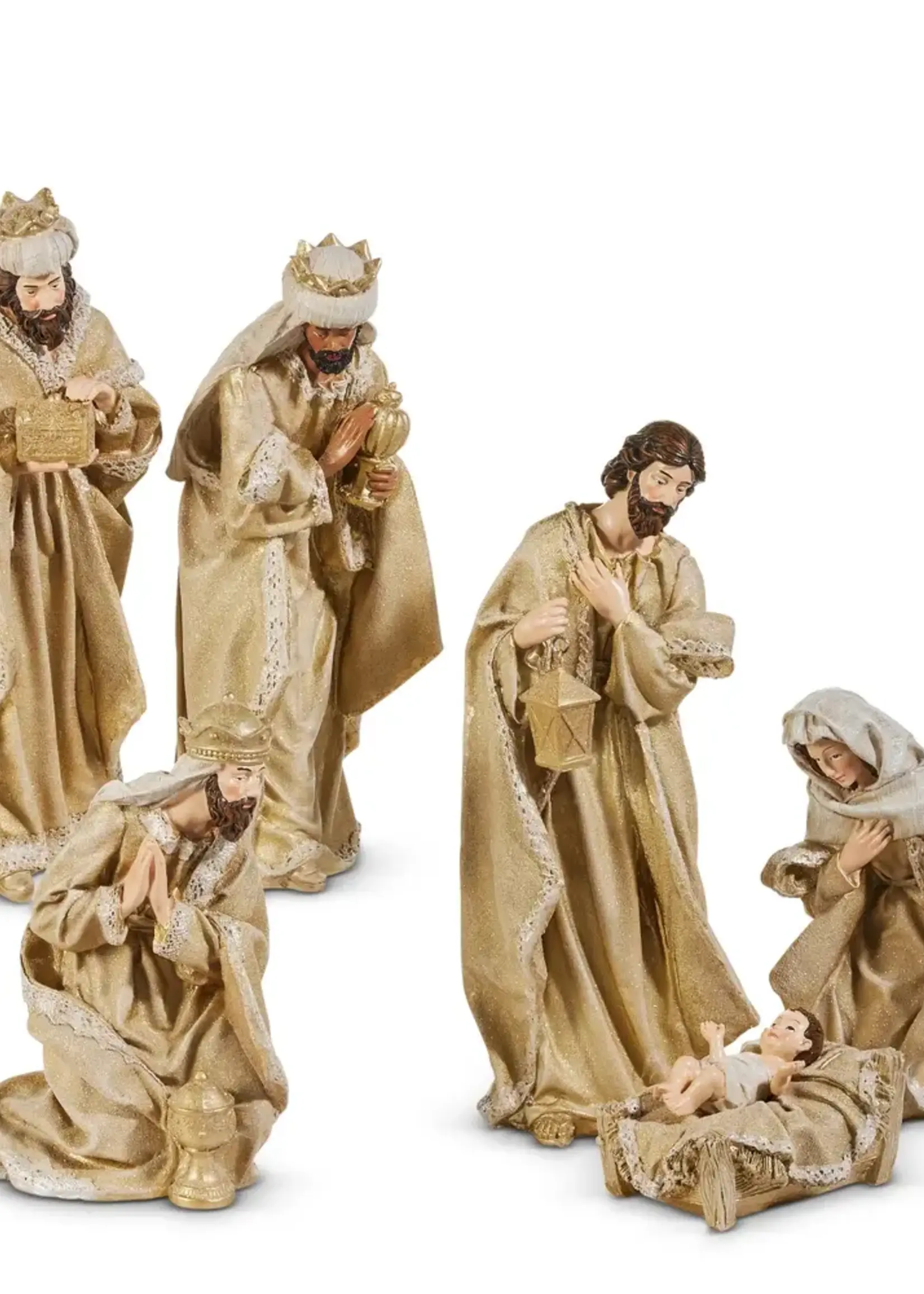 RAZ Imports 15.5" Glittered Nativity
