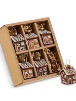 RAZ Imports RAZ - 1.75" Box of Gingerbread House Ornaments - 4520866