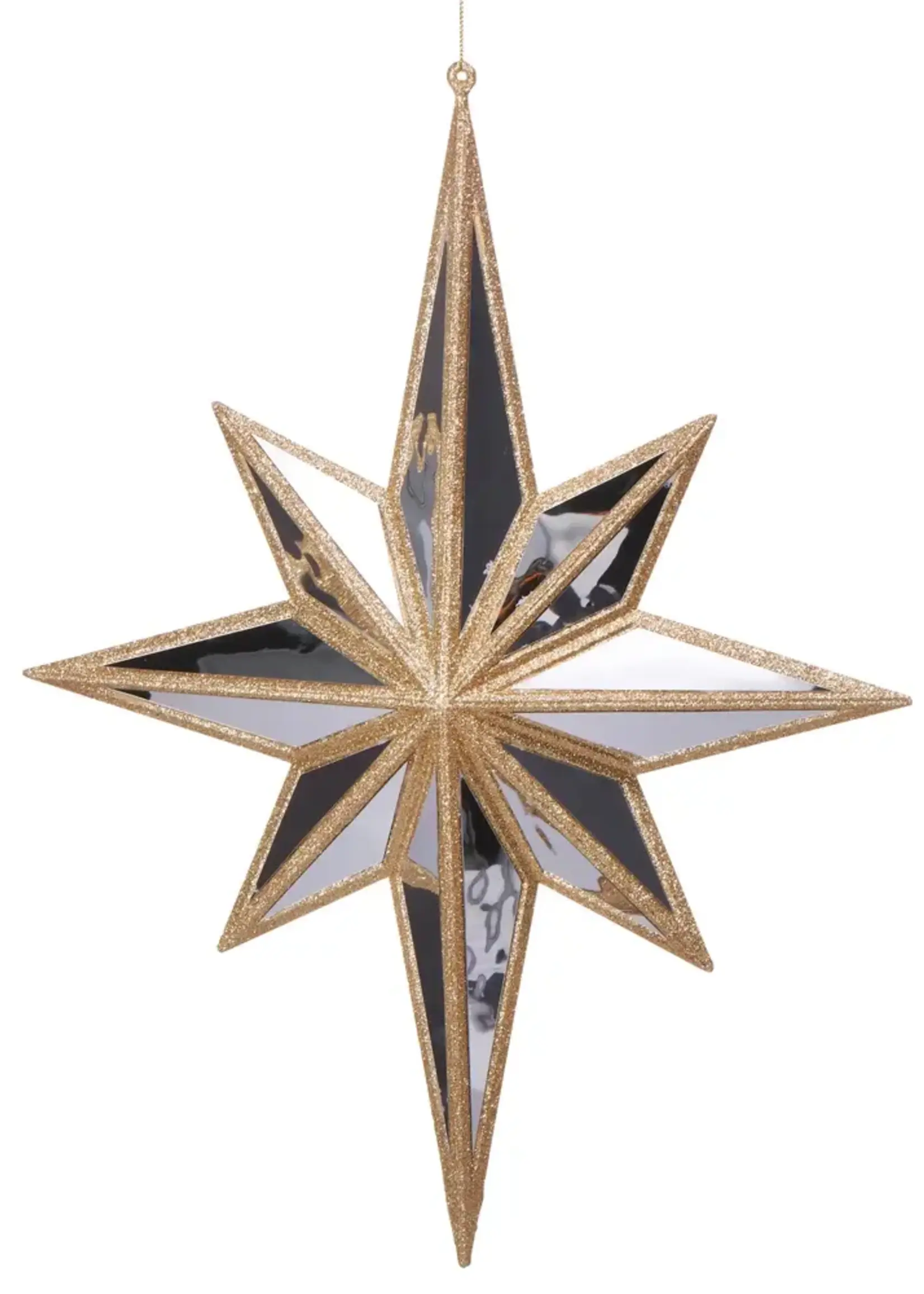 RAZ Imports 17" Mirrored North Star Ornament
