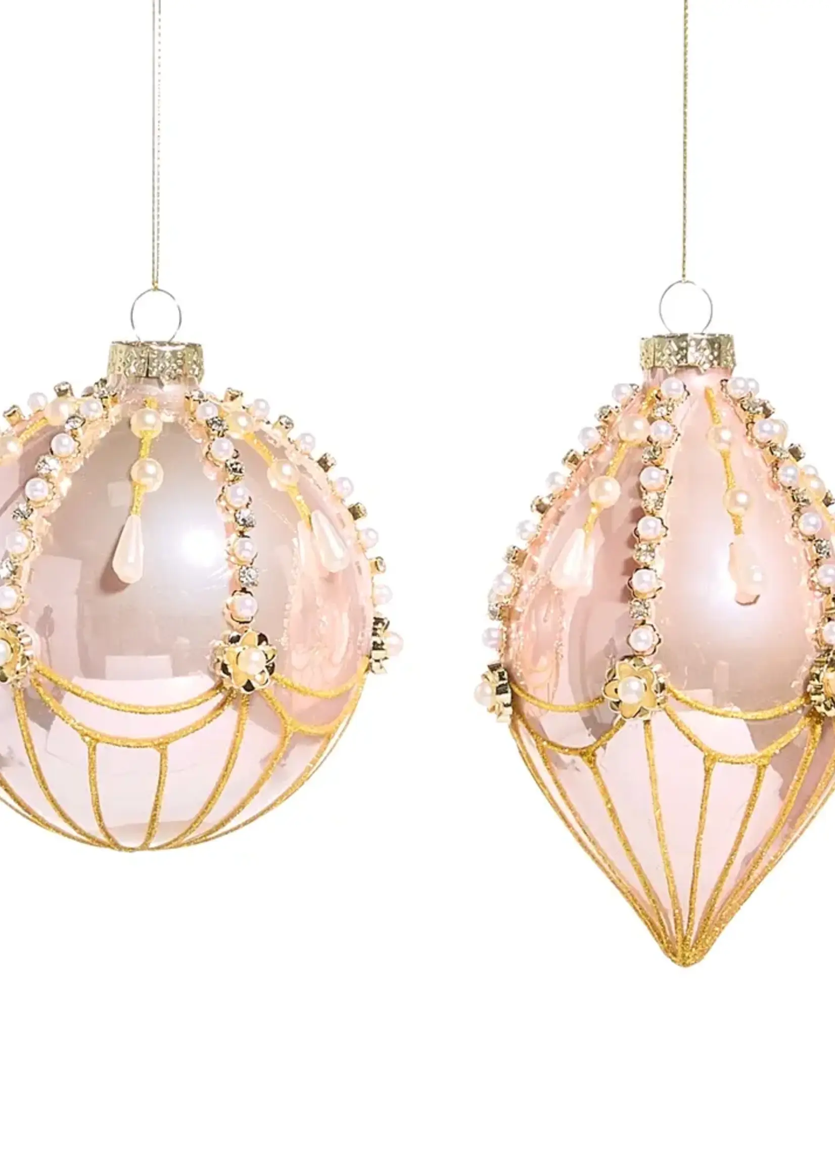 RAZ Imports 4.5" Pink and Pearl Fairground Ornament