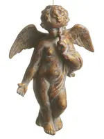 RAZ Imports RAZ - 10" Antique Gold Angel Ornament - 4602443