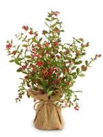 RAZ Imports RAZ - 18" Red Berry Tree in Burlap Bag - 4602660