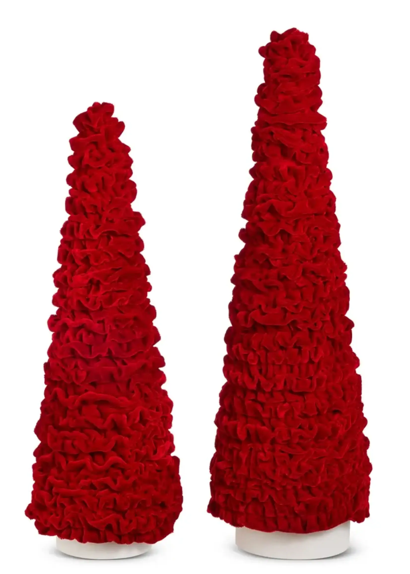 RAZ Imports 20" Red Velvet Trees