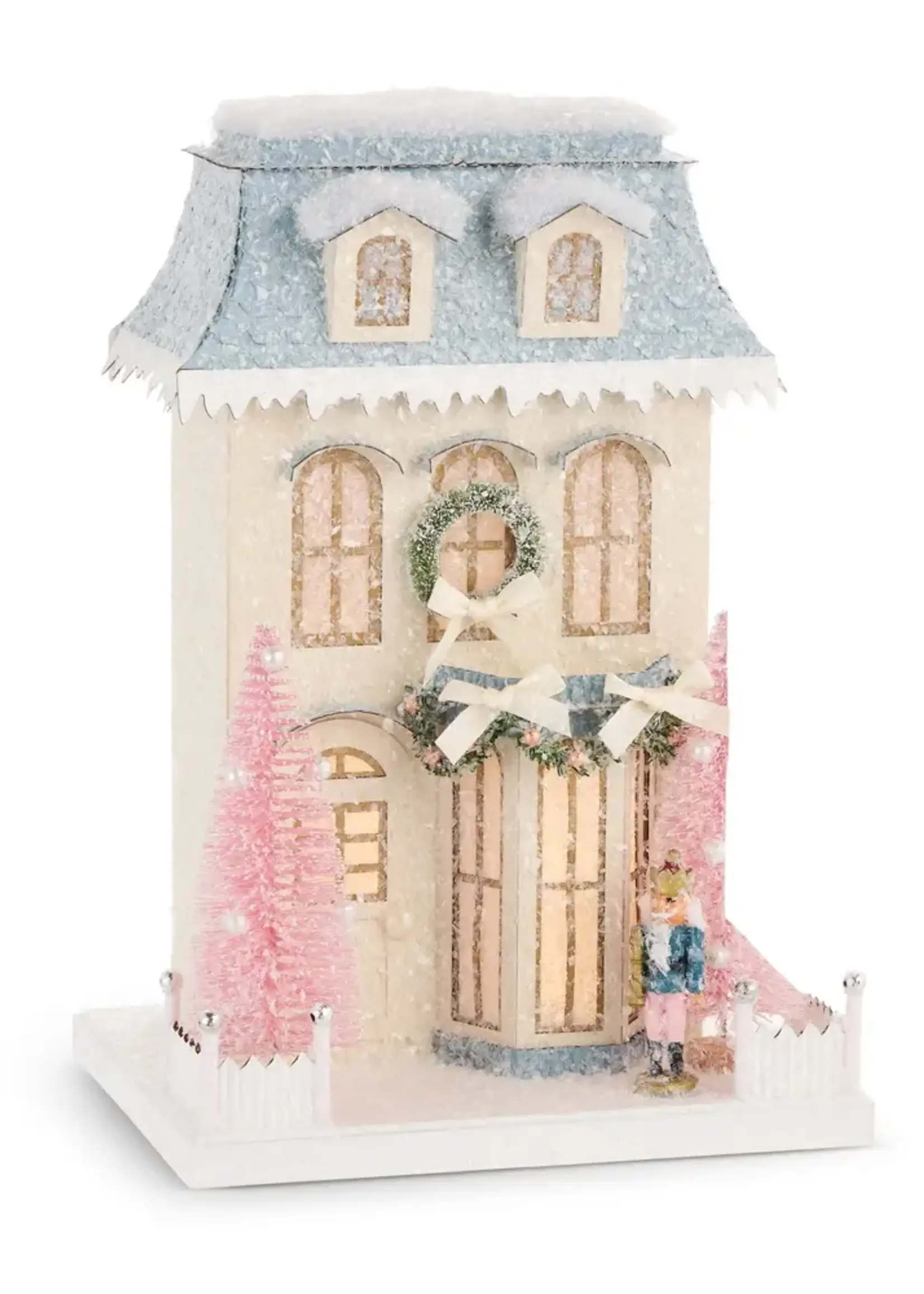 RAZ Imports 14.25" Lighted Paper Nutcracker House